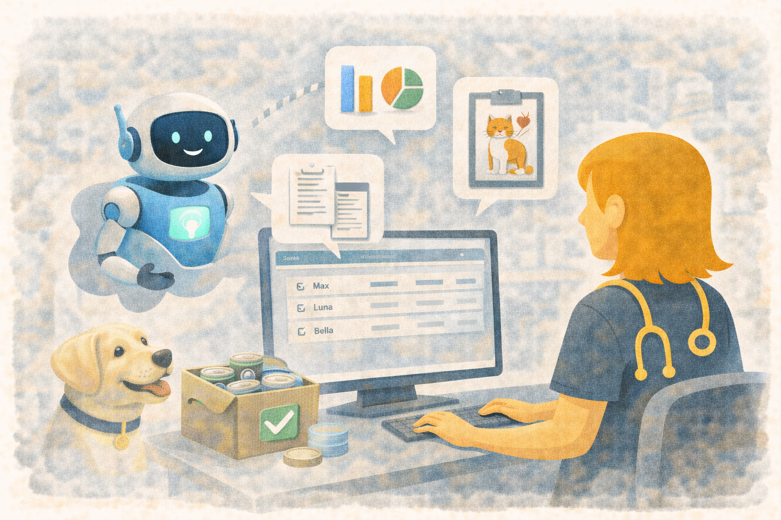 Tres Asistentes de IA Actualizados para Ayudar a las Clínicas Veterinarias a Trabajar Más Rápido en Übik