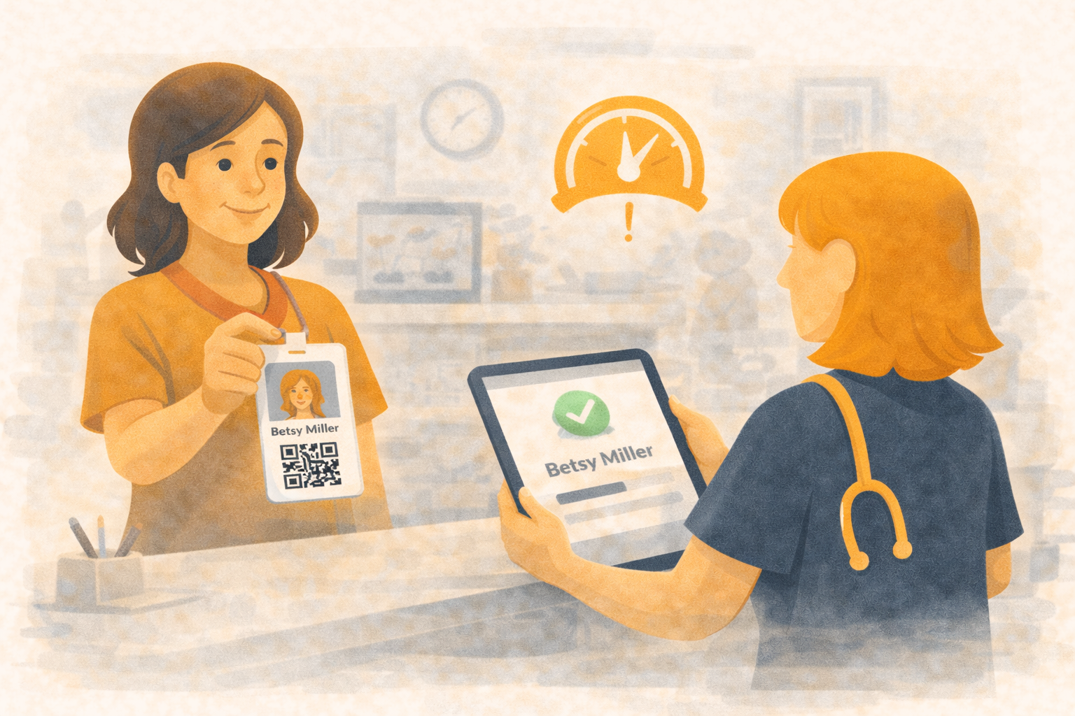 Faster Check-In With Customer QR Badges